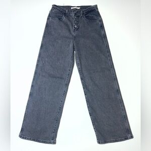 Levis Women's Mile High Cropped Wide-Leg Jeans Size- 25